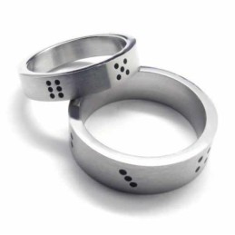 Dice Miesten 6 Mm Titaanisormus