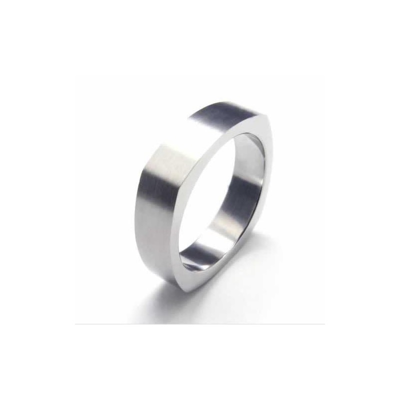 5 Mm:N Unisex-Puhdas Titaanisormus
