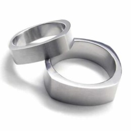 5 Mm:N Unisex-Puhdas Titaanisormus