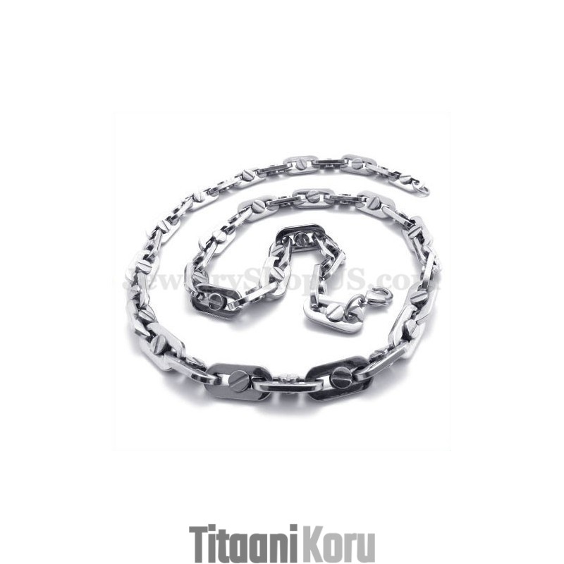 Elegantti Miesten Titaanikaulakoruketju Elegantti Miesten Titaanikaulakoruketju