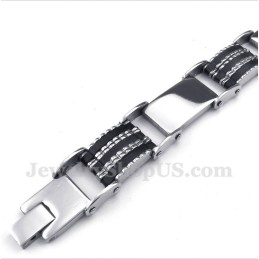 Miesten Titaanikumista Valmistettu Rannekoru