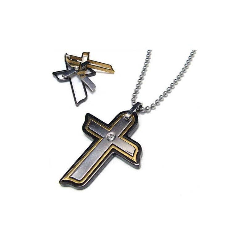 Kolmiosainen Timanttiristiriipus Titaanilla