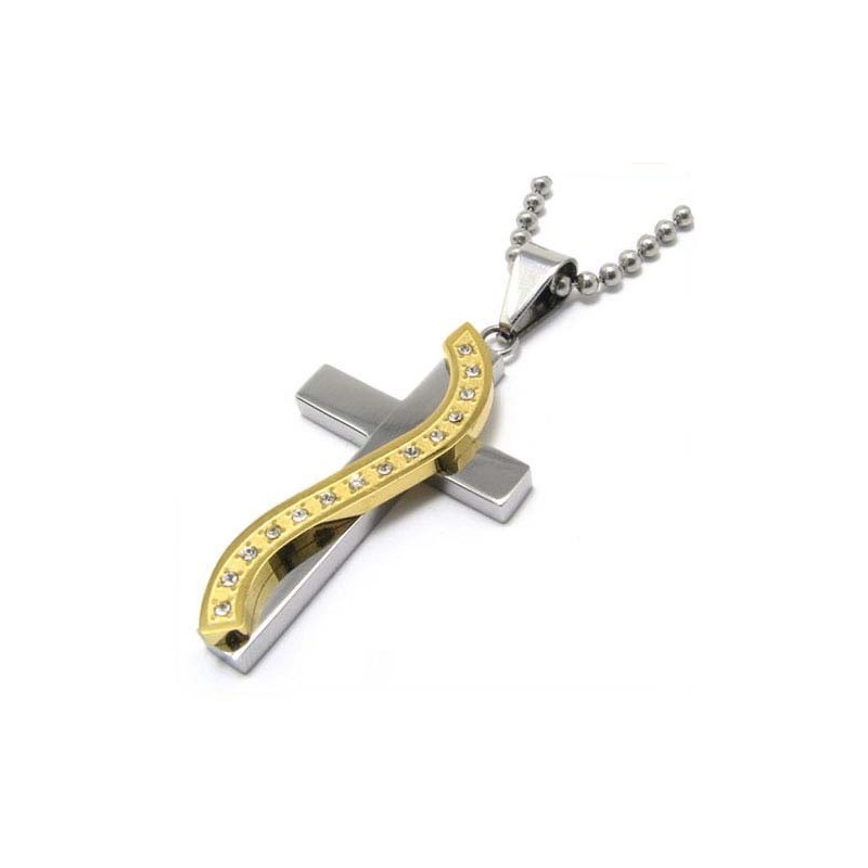 Muoti S-Tyylinen Timanttiristiriipus Titaanilla