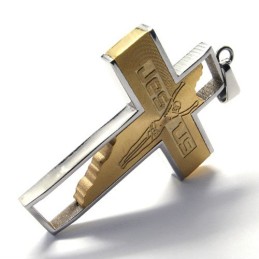 Jeesus-Risti Titaaniriipus (Kultainen)