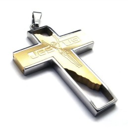 Jeesus-Risti Titaaniriipus (Kultainen)