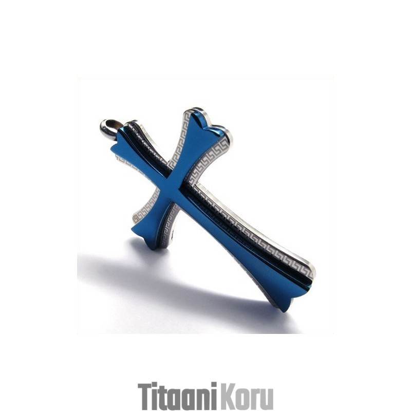 Uusi Tyylinen Risti-Titaaniriipus (Sininen) Uusi Tyylinen Risti-Titaaniriipus (Sininen)