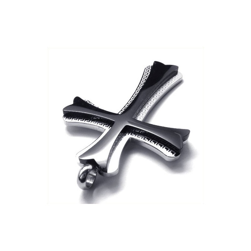 Uusi Tyylinen Risti-Titaaniriipus (Musta)