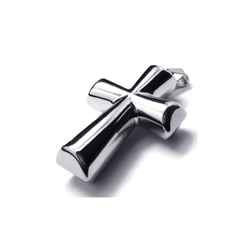 Muotipylväsristi-Riipus Titaanista (Hopea)