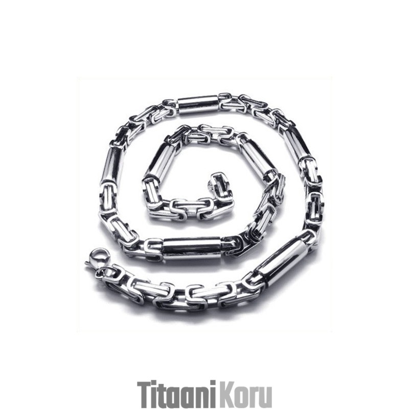 21,9 Tuuman Titaanihopea Sylinterimäinen Kaulakoru