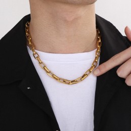 Rock Hip Hop -Neliömäinen Titaanirannekoru Miehille