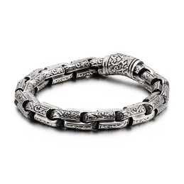 Muoti Cool Titanium Dragon Head -Korut Miehille Vintage Trendy Men Casting Titanium Dragon -Rannekoru