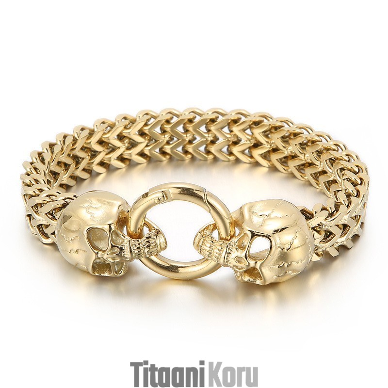 Cool Skull Titanium Miesten Rannekoru