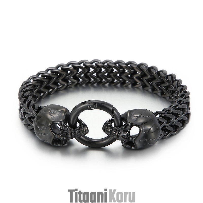 Cool Skull Titanium Miesten Rannekoru
