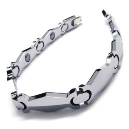 Miesten Volframikarbidi 8 Mm Leveä Rannekoru