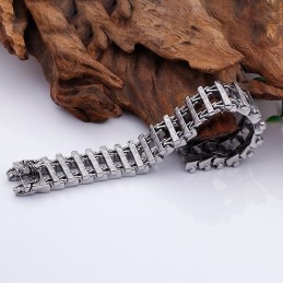 Retro Chic Keel Titanium Miesten Rannekoru