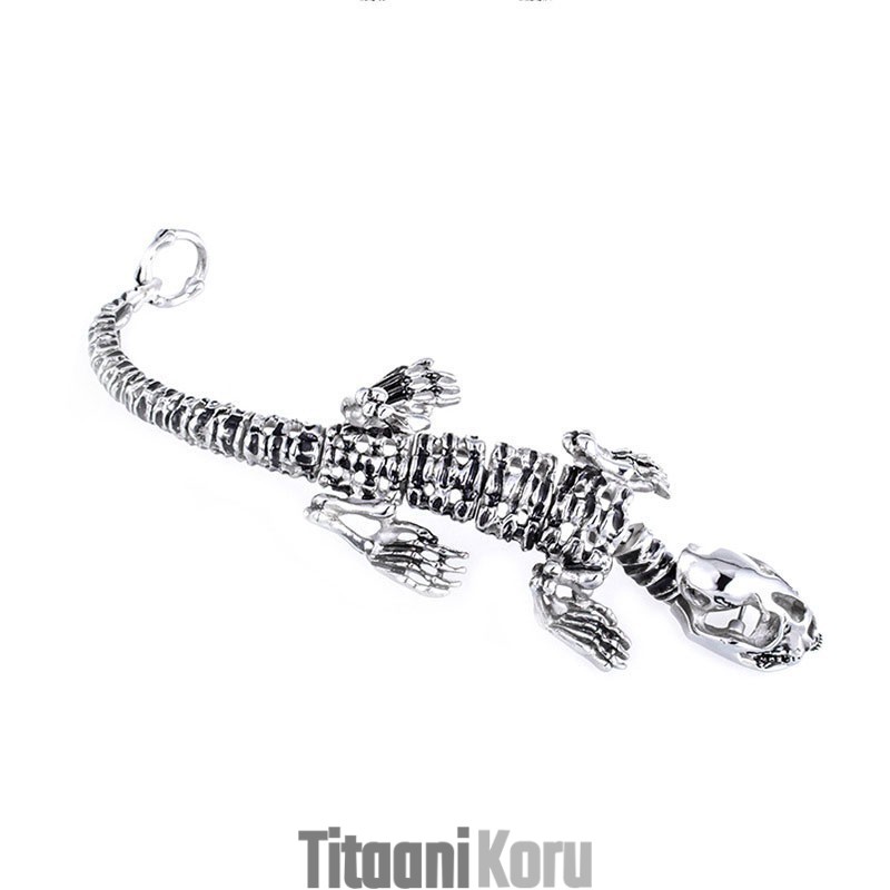 Retro Liioiteltu Viileä Dinosaurus Tyylikäs Titaanirannekoru Miehille