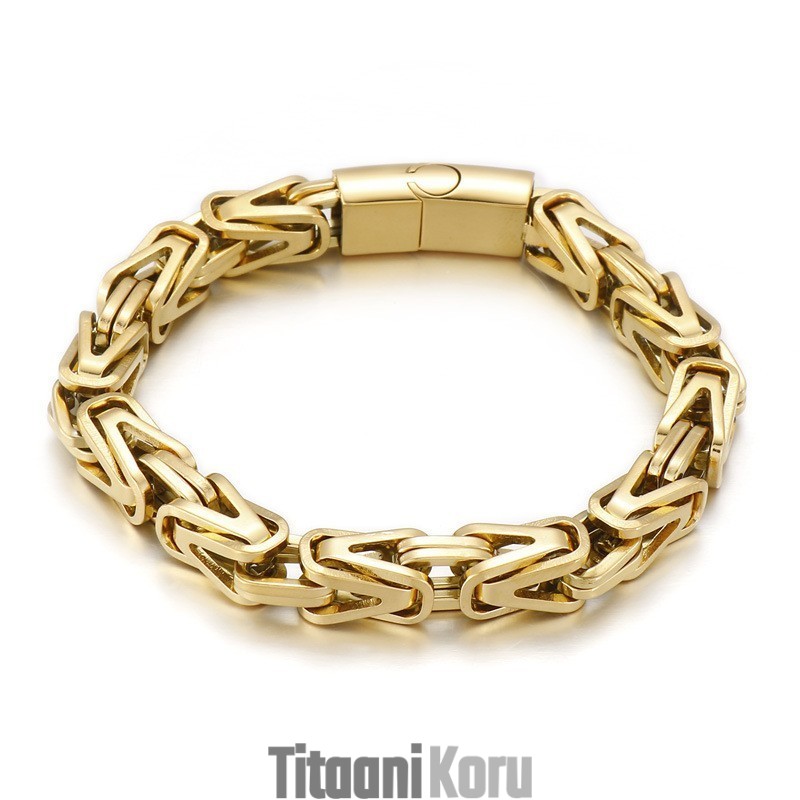 Cool Rock Hip Hop V-Muotoinen Titaanirannekoru Miehille Cool Rock Hip Hop V-Muotoinen Titaanirannekoru Miehille