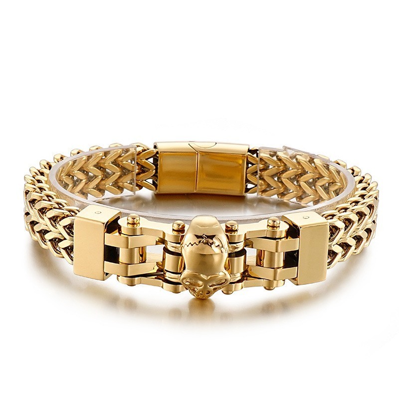 Hieno Hiphop-Kallo Miesten Titaanirannekoru