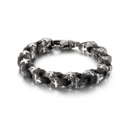 Vintage Biker Chain Rock -Tyylinen Polkupyörän Ketjurannekoru