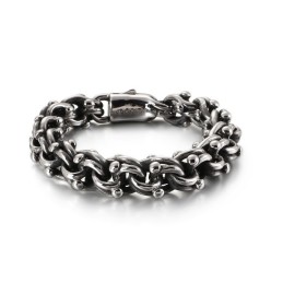 Vintage Biker Chain Rock -Tyylinen Polkupyörän Ketjurannekoru