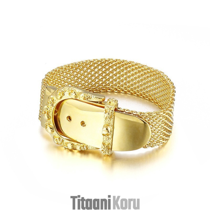 Muoti Kultainen Käärmeenluuvyörannekoru