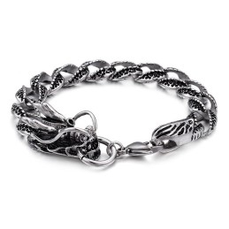 Muoti Cool Titanium Hana -Rannekoru Miehille