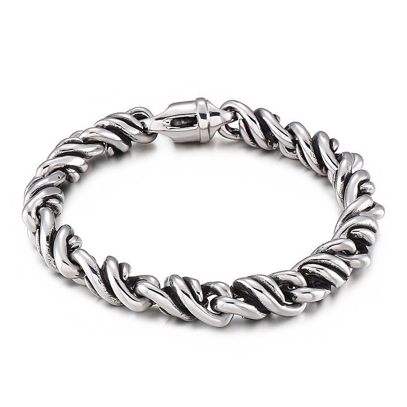 Muodikas Twist Titanium -Rannekoru Miehille Muodikas Twist Titanium -Rannekoru Miehille