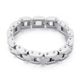 Muoti Cool Galvanoitu Chic Style Titanium Rannekoru Miehille