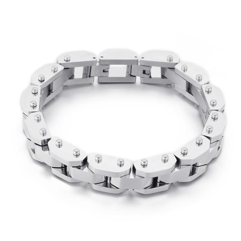 Muoti Cool Galvanoitu Chic Style Titanium Rannekoru Miehille Muoti Cool Galvanoitu Chic Style Titanium Rannekoru Miehille