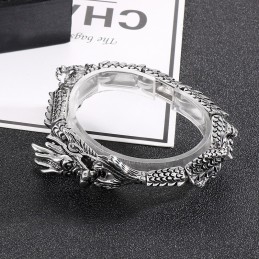Tyylikäs Zodiac Dragon -Titaanirannekoru Miehille