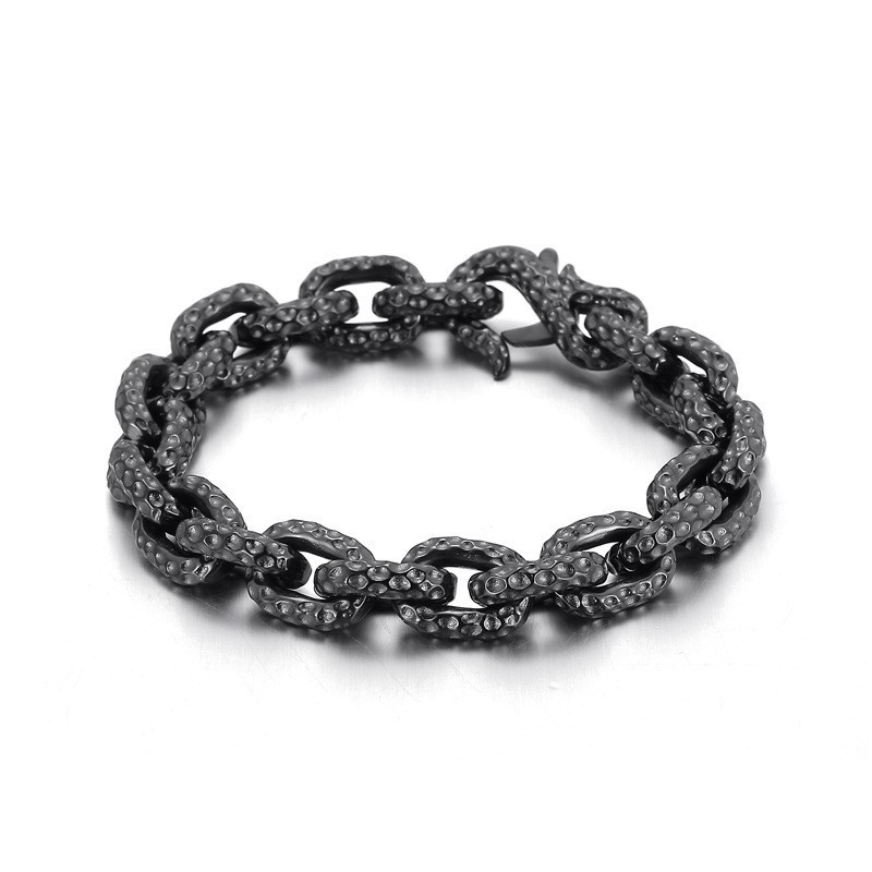 Muoti Polka Dot Titanium -Rannekoru Miehille Muoti Polka Dot Titanium -Rannekoru Miehille