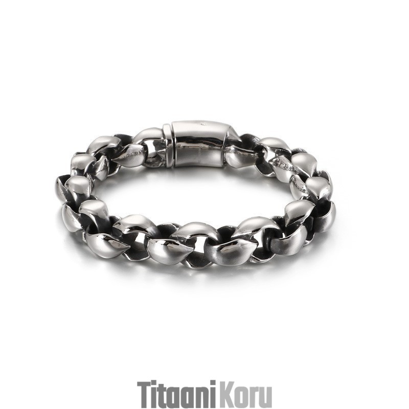 Miesten O-Nauhainen Titaanirannekoru