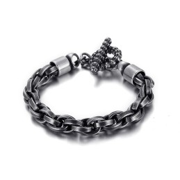 Cool Fashion Skull Solki Titanium Rannekoru Miehille