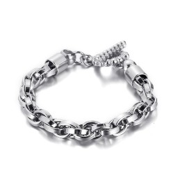 Cool Fashion Skull Solki Titanium Rannekoru Miehille