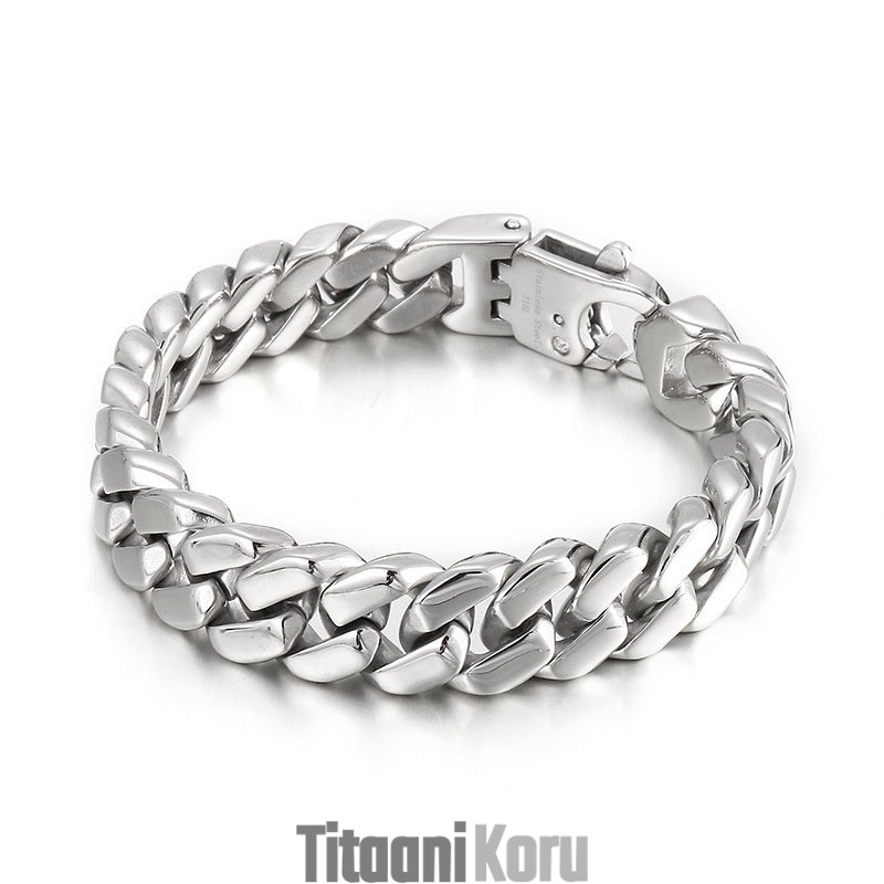 Hip Hop Miesten Titaanirannekoru