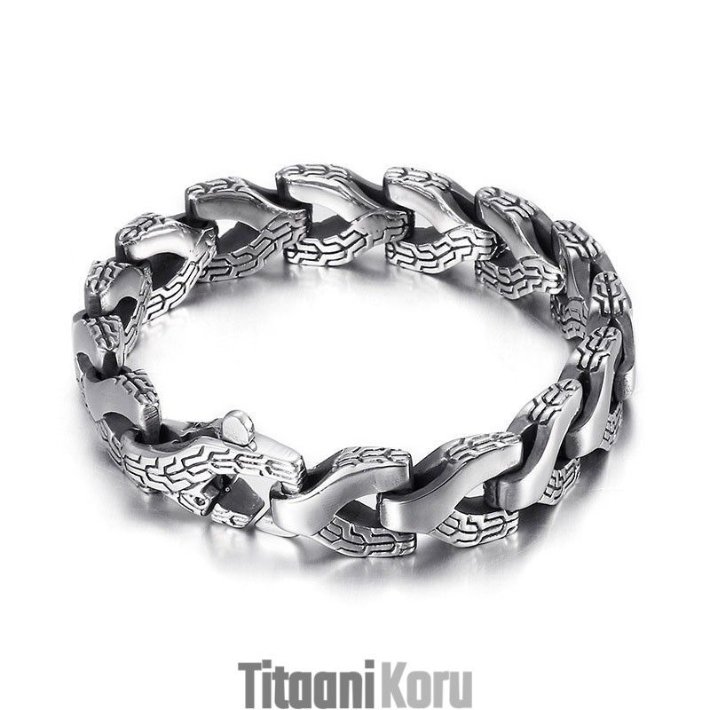 Cool Chic Style Dragon Bone -Miesten Titaanirannekoru Cool Chic Style Dragon Bone -Miesten Titaanirannekoru