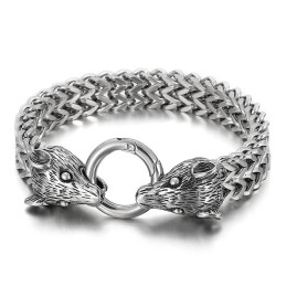 Zodiac Fashion Steel Color Miesten Titaanirannekoru