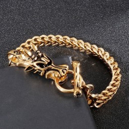 Fashion Street -Lohikäärmeenpään Titaanirannekoru