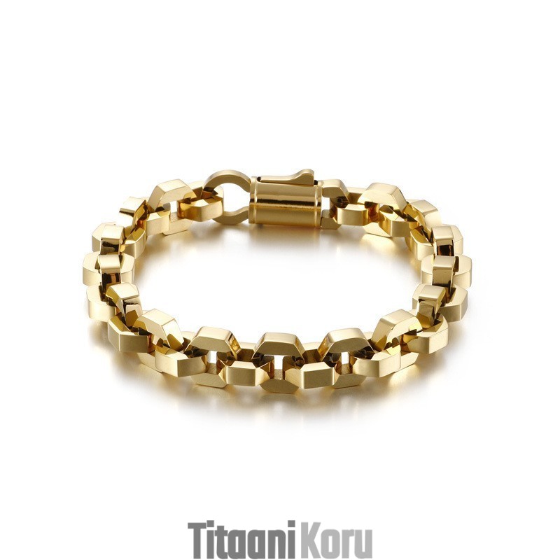 Elegantti Geometrinen Miesten Titaanirannekoru Elegantti Geometrinen Miesten Titaanirannekoru