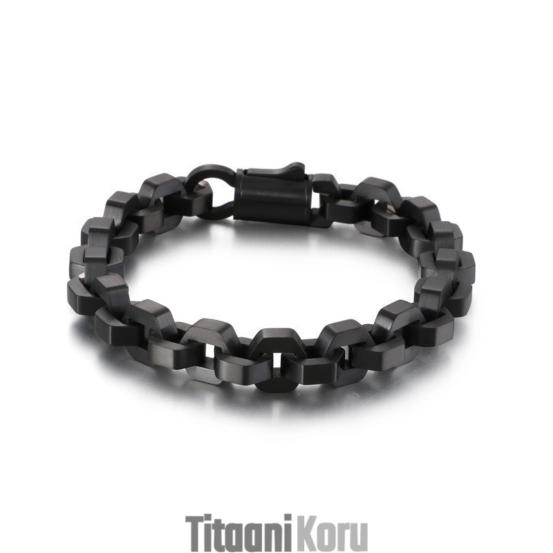Elegantti Geometrinen Miesten Titaanirannekoru Elegantti Geometrinen Miesten Titaanirannekoru