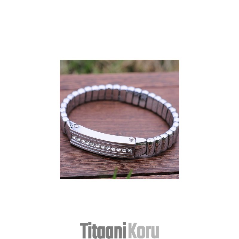 Miesten Titaani-Timanttirannekkeet