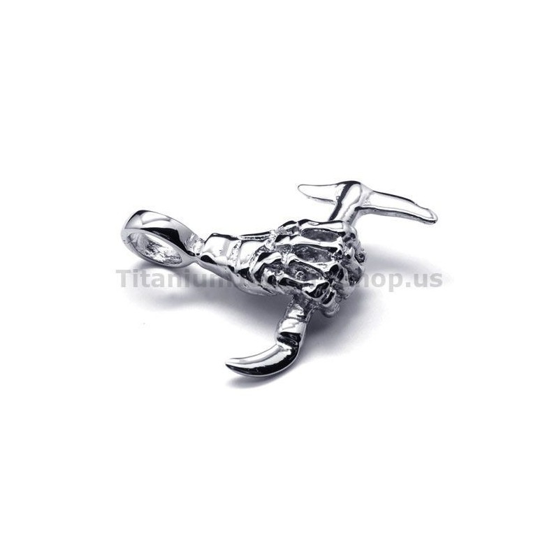 Puhtaasta Titaanista Valmistettu Käsiluukuvioinen Riipus Kirveellä - Vapaa Ketju