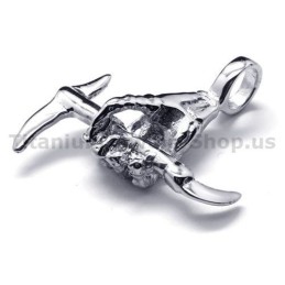 Puhtaasta Titaanista Valmistettu Käsiluukuvioinen Riipus Kirveellä - Vapaa Ketju