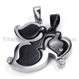 Maple Leaf Titanium Lovers -Riipukset Timanttittomilla Ketjuilla