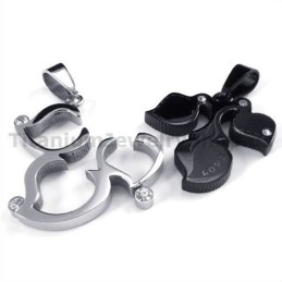 Maple Leaf Titanium Lovers -Riipukset Timanttittomilla Ketjuilla