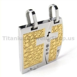 Rakkaus Gloden Titanium Lovers -Riipukset Timanttittomilla Ketjuilla