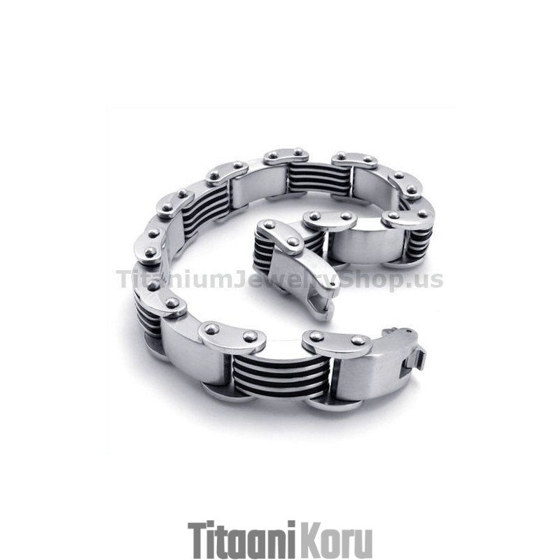 Miesten Titaanirannekoru