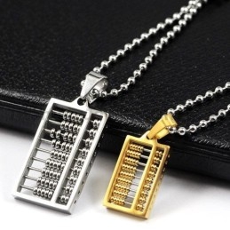 Abacus Titanium Lovers -Riipukset Ystävänpäivälahjat - Ilmaiset Ketjut