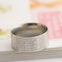 Raamatun Mies Titaanisormus Risti