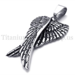 Muoti Eagle Wings Titaaniriipus